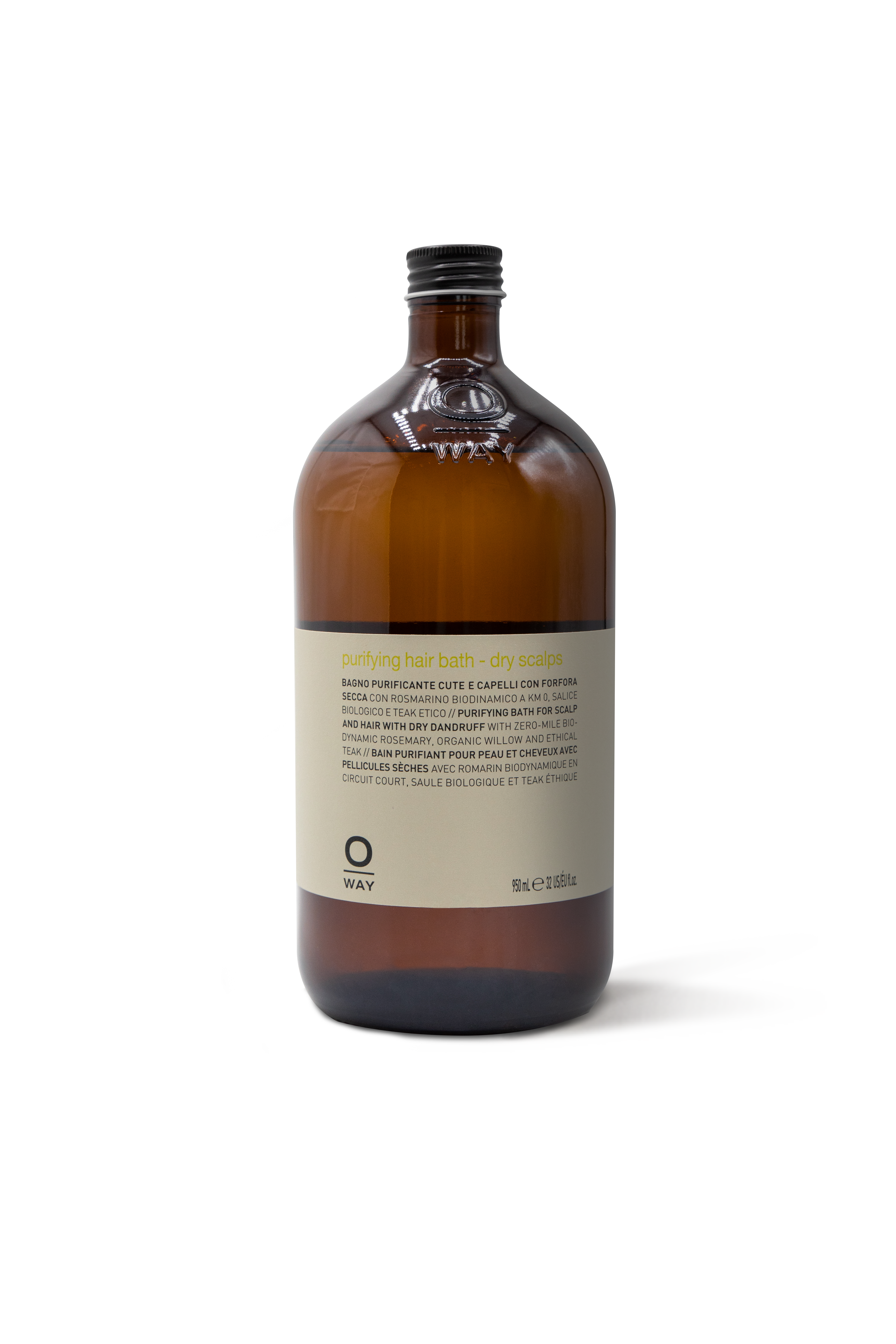 PURIFYING HAIR BATH_DRY SCALPS 950 Purifying hair bath - dry scalps / Șampon purificant - scalp uscat - 950 ml - imagine 1