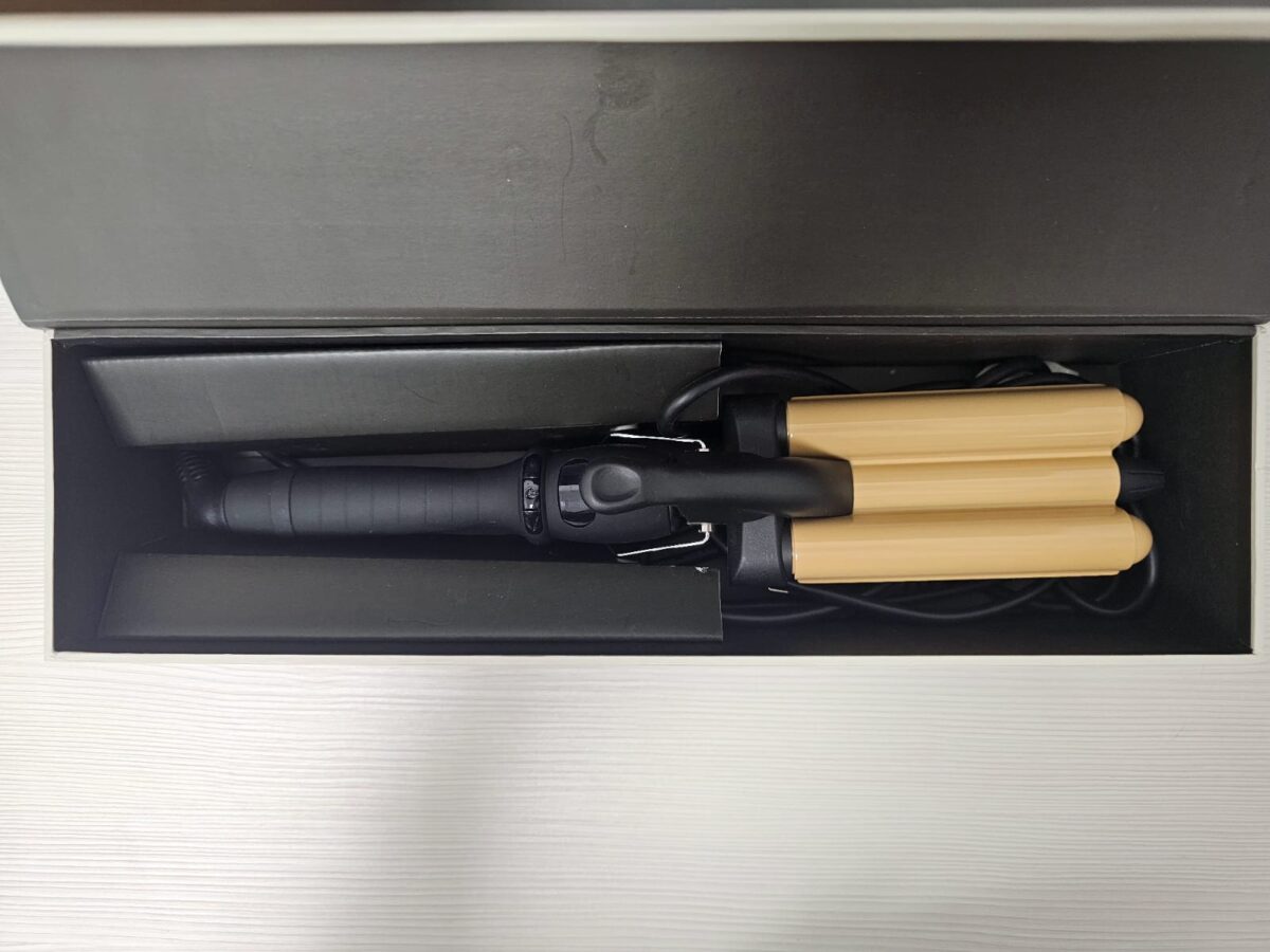 Ondulator triplu profesional cu turmalină pentru onduleuri speciale 19 mm - imagine 2