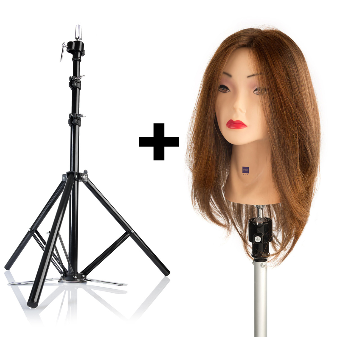 + Kit Profesional – Trepied Reglabil + Cap Manechin pentru Coafură - imagine 1