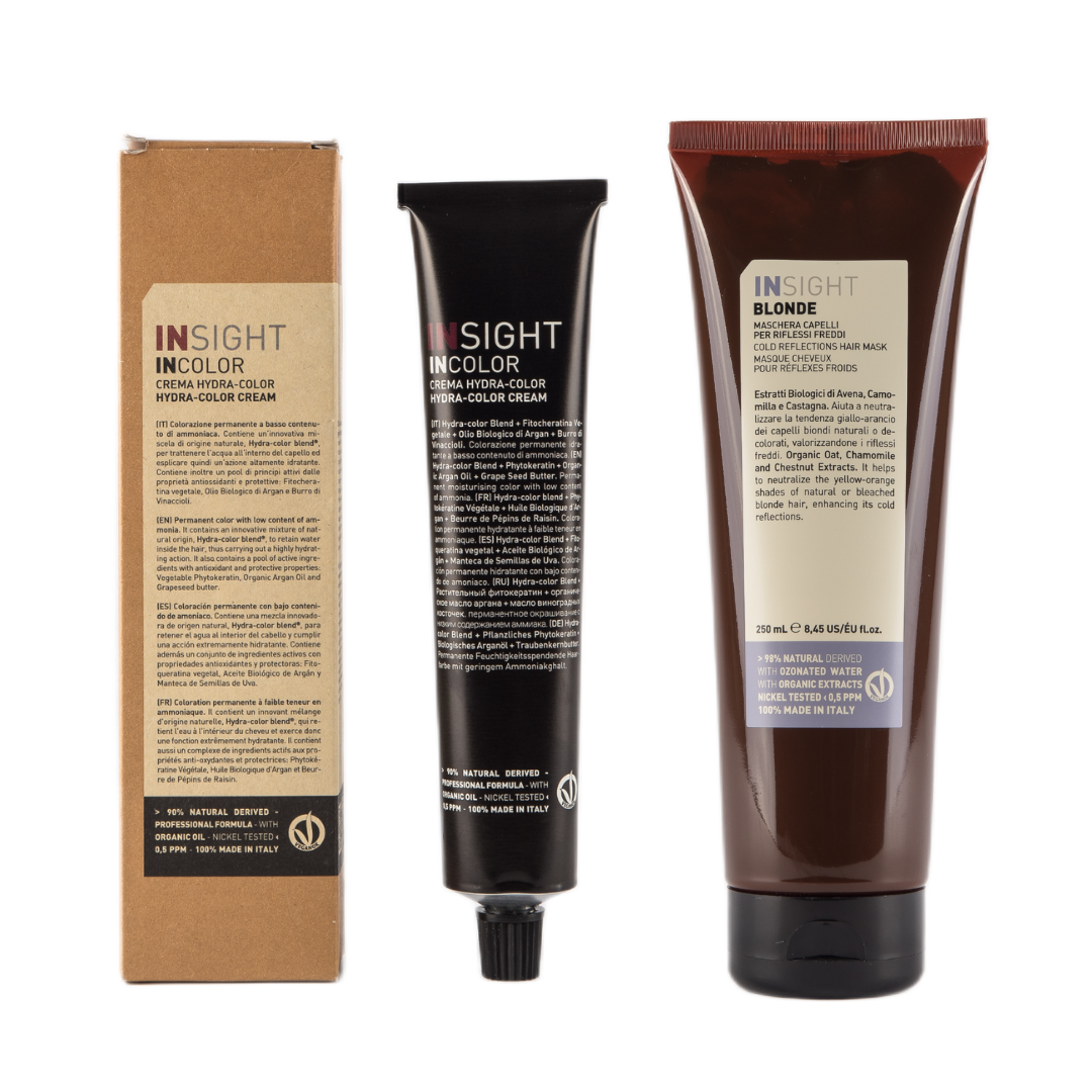V+M Kit Promoțional Insight: 10 Vopsele + Mască Iluminantă pentru Păr Blond 250 ml - imagine 1