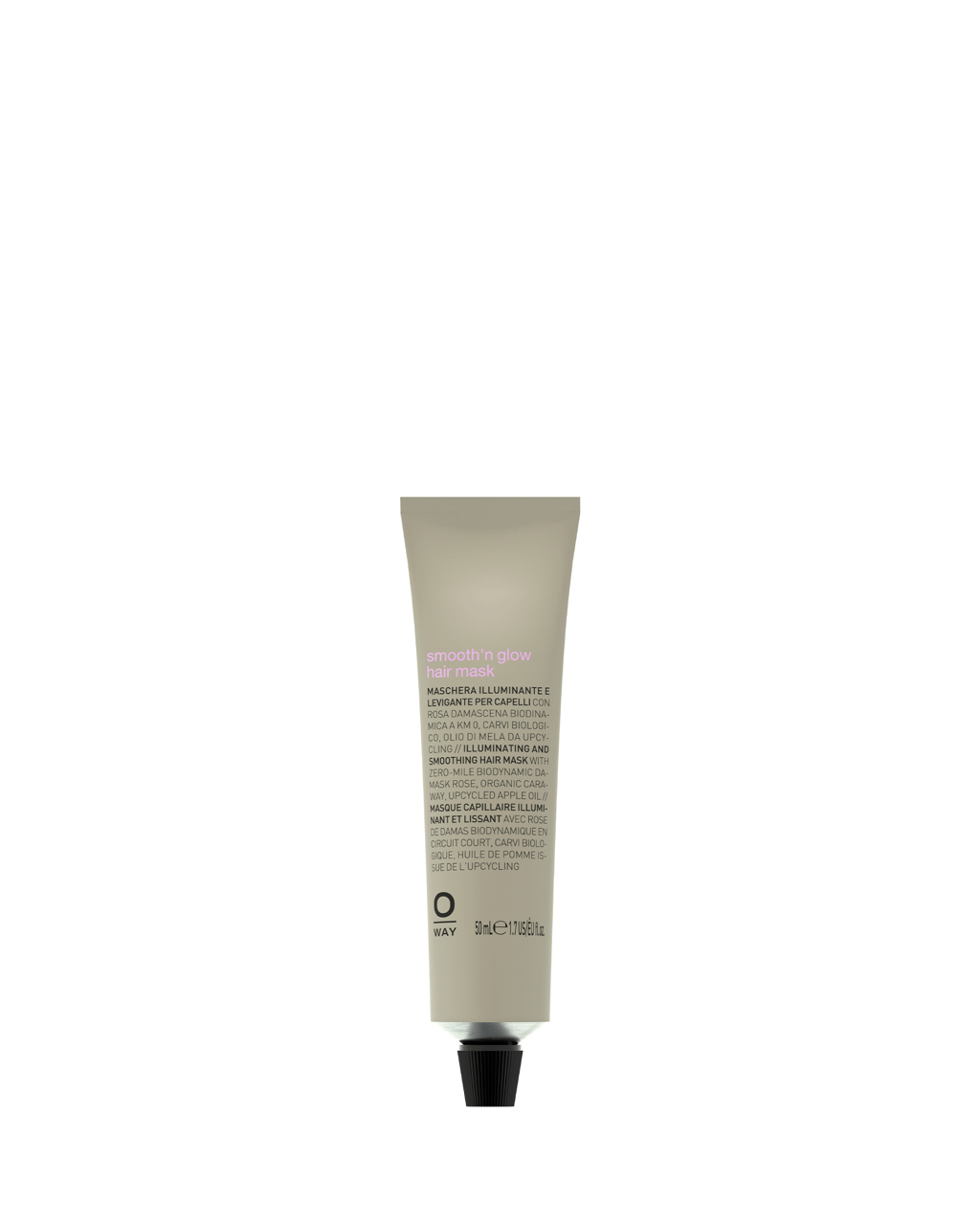 OWAY Smooth’n Glow Hair Mask 50 ml SW006 OWAY Smooth’n Glow Hair Mask 50 ml – mască pentru netezire și strălucire